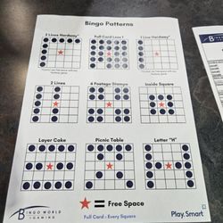 Bingo World Newmarket - Bingo patterns