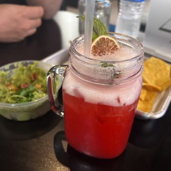Taco Labs Boca - Chips and Guacamole, Chips and Salsa and virgin Strawberry Mojito - Tacos Near Me - Boca Raton, Florida Taco Labs Boca - Chips and Guacamole, Chips and Salsa and virgin Strawberry Mojito - Tacos Near Me - Boca Raton, Florida