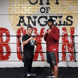 Eddie's Boxing Crew - With the ex NFL player and current USC football coaching staff