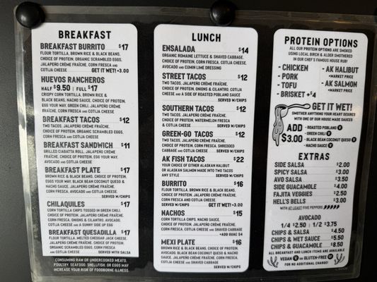 Menu photo 2 El Green Go’s Anchorage, AK Menu photo 2 El Green Go’s Anchorage, AK
