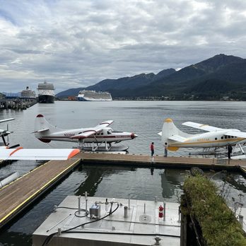 The Hangar On The Wharf - You can see these little planes land on the water and queue up, window side at the Hanger on the Wharf! - American Near Me - Juneau, Alaska The Hangar On The Wharf - You can see these little planes land on the water and queue up, window side at the Hanger on the Wharf! - American Near Me - Juneau, Alaska