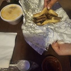 Tisdale’s Southern BBQ - Brisket sandwich and baked Mac and cheese