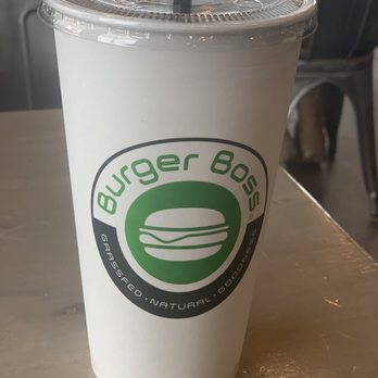 Burger Boss - Large size drink - Burgers Near Me - Tustin, California Burger Boss - Large size drink - Burgers Near Me - Tustin, California