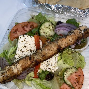Old Village Grill - Greek salad with chicken - Greek Near Me - Irwin, Pennsylvania Old Village Grill - Greek salad with chicken - Greek Near Me - Irwin, Pennsylvania