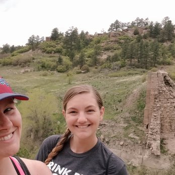 Castlewood Canyon State Park - My hiking companion Allie E and I!! - Parks Near Me - Franktown, Colorado