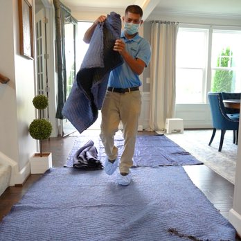 Absolute Carpet Care - Laying floor blankets down are another step we take to protect our clients homes! - Carpet Cleaning Near Me - Dulles, Virginia Absolute Carpet Care - Laying floor blankets down are another step we take to protect our clients homes! - Carpet Cleaning Near Me - Dulles, Virginia
