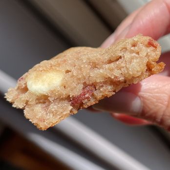 Butter Pecan Bakeshop - Real strawberries in the strawberries & cream cookie - so good! - Bakeries Near Me - Pinole, California Butter Pecan Bakeshop - Real strawberries in the strawberries & cream cookie - so good! - Bakeries Near Me - Pinole, California