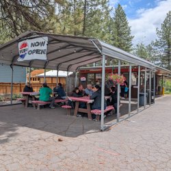 The Burger Shack - The Burger Shack's fun, family friendly, picnic table seating!!