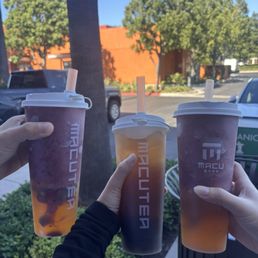 Bobo grape smoothie, Wintermelon tea