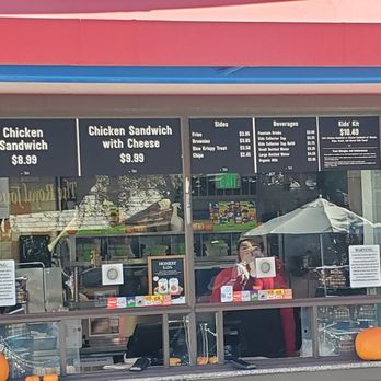 Chicken & Crown - the front window of a restaurant - Chicken Shop Near Me - Carlsbad, California