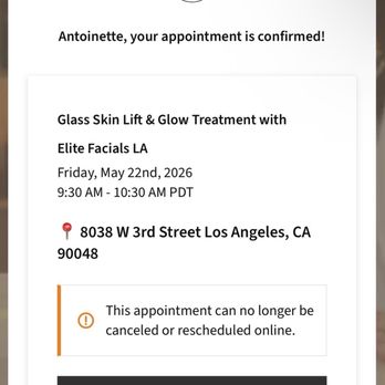 Elite Facials - My confirmation. I showed up and the business was closed. The price of gas today makes wasting a trip costly - Skin Care Near Me - Los Angeles, California Elite Facials - My confirmation. I showed up and the business was closed. The price of gas today makes wasting a trip costly - Skin Care Near Me - Los Angeles, California