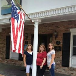 Morrow Insurance Agency - Fourth of July flag hanging
