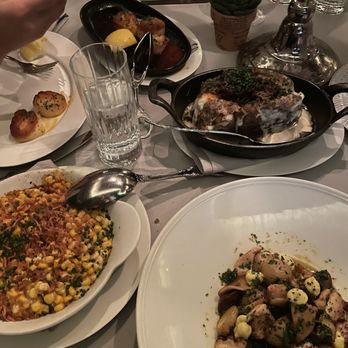 Maple & Ash - Creamed corn, wood-fired octopus, black truffle loaded potato, side scallops - Steakhouses Near Me - Scottsdale, Arizona Maple & Ash - Creamed corn, wood-fired octopus, black truffle loaded potato, side scallops - Steakhouses Near Me - Scottsdale, Arizona