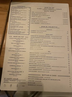 Menu photo 2 Cedar & Vine - Community Kitchen & Cocktails Dallas, TX Menu photo 2 Cedar & Vine - Community Kitchen & Cocktails Dallas, TX