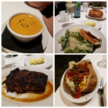 Morton's The Steakhouse - Lobster bisque soup, caesar salad, Cajun ribeye, baked potato - Steakhouses Near Me - Honolulu, Hawaii Morton's The Steakhouse - Lobster bisque soup, caesar salad, Cajun ribeye, baked potato - Steakhouses Near Me - Honolulu, Hawaii