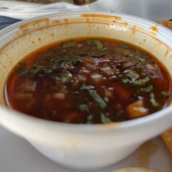 Tacos Y Frutas Lily’s - a bowl of soup and bread - Food Trucks Near Me - Gibsonfton, Florida Tacos Y Frutas Lily’s - a bowl of soup and bread - Food Trucks Near Me - Gibsonfton, Florida