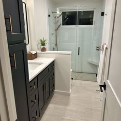 CTW Kitchen and Bath - Shower wall tile, floor tile and grout from CTW