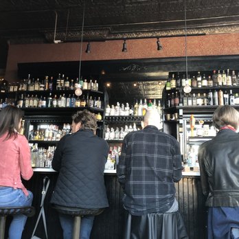 Scofflaw - Three top shelves on either side were various gin bottles. Never knew there were that many! - New American Near Me - Chicago, Illinois Scofflaw - Three top shelves on either side were various gin bottles. Never knew there were that many! - New American Near Me - Chicago, Illinois