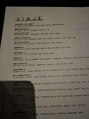 Menu photo 4 Viaje Long Beach, CA