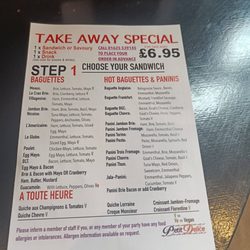 Petit Delice - Take Away special menu