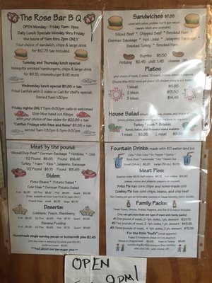 Menu photo 2 The Rose Bar B Q Odessa, TX Menu photo 2 The Rose Bar B Q Odessa, TX