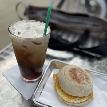Hawthorne Coffee Roasters - Bronecki and sausage egg and cheese English muffin - Coffee Roasteries Near Me - Milwaukee, Wisconsin