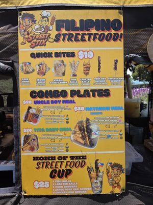 Menu photo 1 Street Stix San Jose, CA