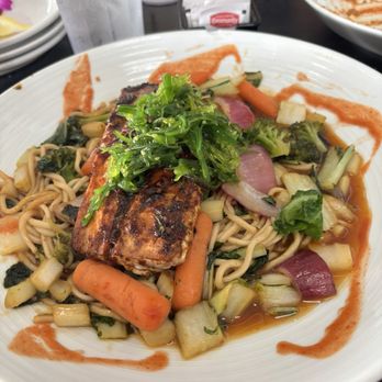 Rick's Café Boatyard - Mahi mahi with soba noodles - American Near Me - Indianapolis, Indiana Rick's Café Boatyard - Mahi mahi with soba noodles - American Near Me - Indianapolis, Indiana