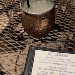 Backspin texas Sports Bar & Grill - Mule drink with ginger beer