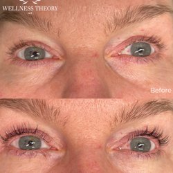 Wellness Theory - Lash Lift & Tint Before and After at Wellness Theory