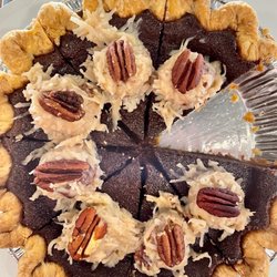 Prairie Pie - German chocolate pie.