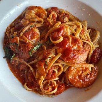 Catcher's Fish House - Shrimp Linguini with spicy marinara - Seafood Near Me - Freeport, New York