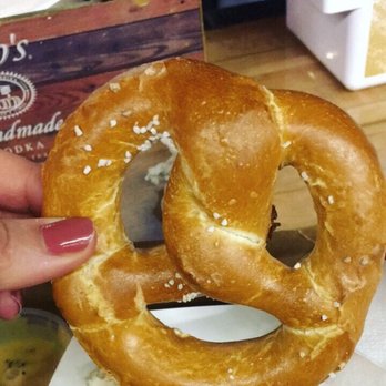 Aurea Vista - pretzel! comes 2 of these, plus a cheese sauce and mustard- great deal for $5! - Dance Clubs Near Me - Riverside, California