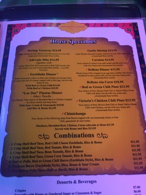 Menu photo 7 Los Dos Molinos Phoenix, AZ