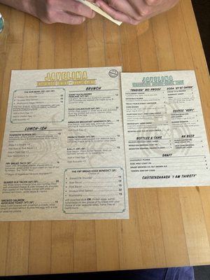 Menu photo 1 Javelina Portland, OR
