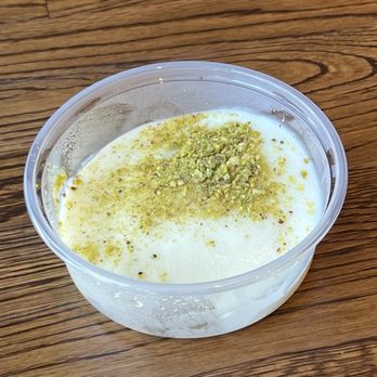 SAJJ Mediterranean - Authentic Booza Turkish ice cream. Also known as Salep, mastic, or Dondurama. It's super stretchy. $6. - Mediterranean Near Me - Sunnyvale, California