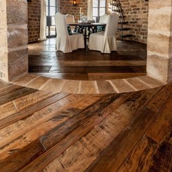 Farrell's Creations - This was recycled and reclaimed wood that was lain on this floor.  Sizes ranged from 2x4s to 2x8s