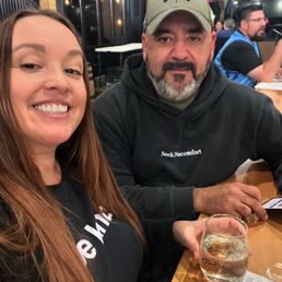 Me and my husband at Boondoggler's Me and my husband at Boondoggler's