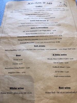 Menu photo 1 Kitchen @ 149 London, XGL