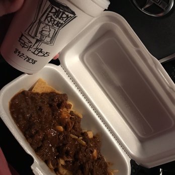 Dairy Kream - Frito pie and a medium butterscotch shake - Burgers Near Me - Tupelo, Mississippi