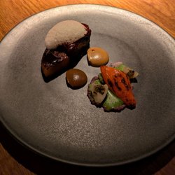 Ikoyi - @endoedibles on Instagram 11/28/25 Native Breed Rib, Apple BBQ, Caramelized Yeast