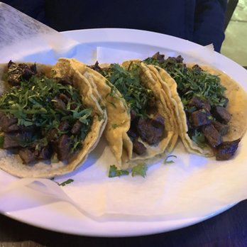 Chirrion Mexican Grill - Three steak tacos (no onion). - Mexican Near Me - Forest Park, Illinois