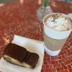 Double Shot Coffee Bar - Morning mocha with Mommas Coffee Cake!