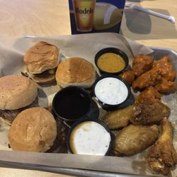 Wingbox & Seafood - The Ultimate Sampler. Everything came out cold.