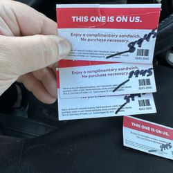 Arby's - Make it right expired cards