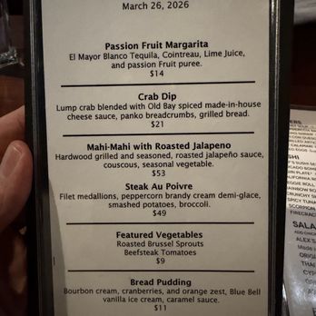 J. Alexander's - Features - American Near Me - Chandler, Arizona