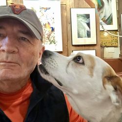 Endico Watercolors - Hubby and Ruby dog