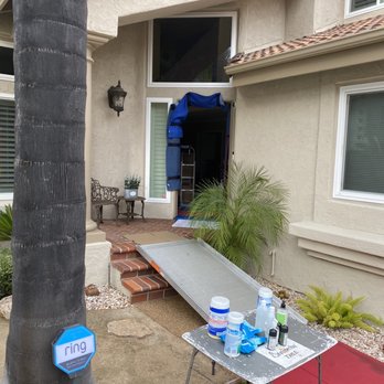 Allied Van Lines - Ramp to protect stairs and COVID-19 station. - Movers Near Me - Poway, California