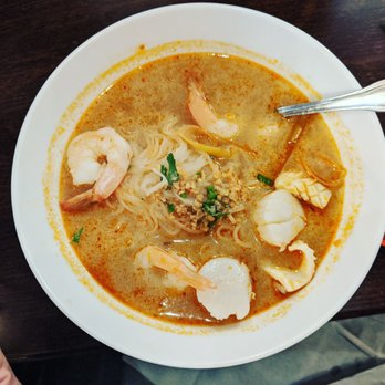9Zaab - Seafood noodle soup Tom yum style. - Thai Near Me - Cambridge, Massachusetts