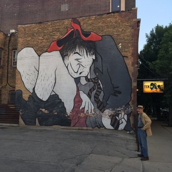 Ten Cat Tavern - Mural on the north wall - Dive Bars Near Me - Chicago, Illinois